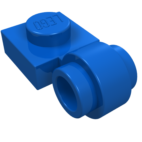 Part 4081b - Plate, Modified 1 x 1 with Light Attachment - Thick Ring - De BrickPlaats