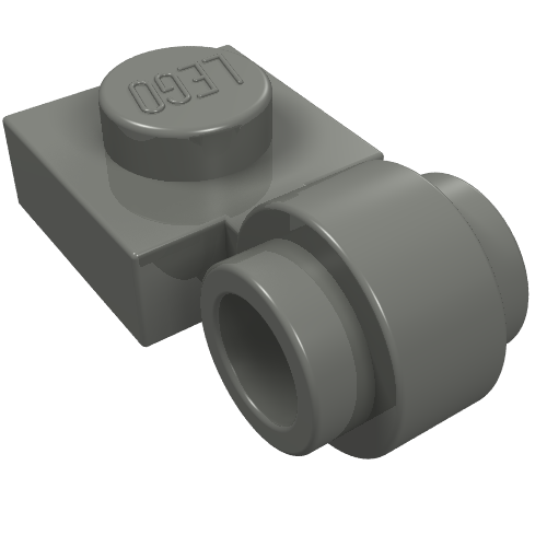 Part 4081b - Plate, Modified 1 x 1 with Light Attachment - Thick Ring - De BrickPlaats