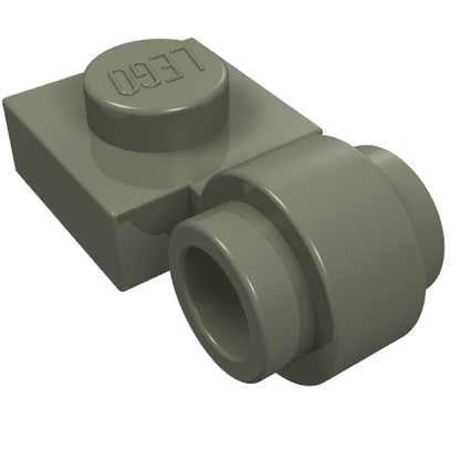 Part 4081b - Plate, Modified 1 x 1 with Light Attachment - Thick Ring - De BrickPlaats