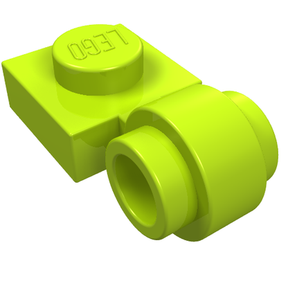 Part 4081b - Plate, Modified 1 x 1 with Light Attachment - Thick Ring - De BrickPlaats