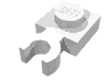 Part 4085d - Plate, Modified 1 x 1 with Open O Clip Thick (Vertical Grip) - De BrickPlaats