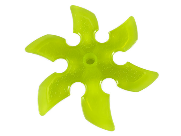 Part 41125 - Technic Circular Saw Blade with Pin Hole and Six Teeth (Large Shuriken) - De BrickPlaats
