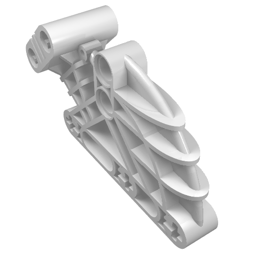 Part 41665 - Bionicle Bohrok Rib Cage, Liftarm 2 x 4 x 7 Angled - De BrickPlaats
