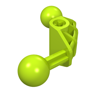 Part 41670 - Bionicle Ball Joint 4 x 4 x 2 90 degrees with 2 Ball Joint and Axle Hole - De BrickPlaats