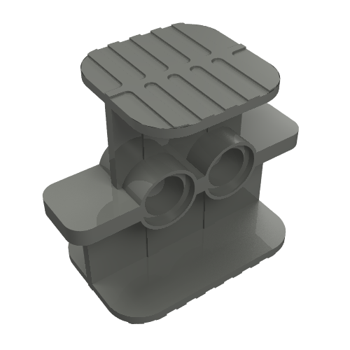 Part 41752 - Rubber Band / Belt Holder 2 x 4 x 2 1/3 - De BrickPlaats