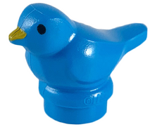 Part 41835pb01 - Bird, Small with Black Eyes and Bright Light Orange Beak Pattern - De BrickPlaats