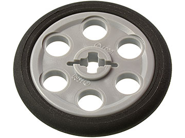 Part 4185c01 - Technic Wedge Belt Wheel (Pulley) with Black Technic Wedge Belt Wheel Tire (4185 / 2815) - De BrickPlaats