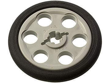 Part 4185c01 - Technic Wedge Belt Wheel (Pulley) with Black Technic Wedge Belt Wheel Tire (4185 / 2815) - De BrickPlaats