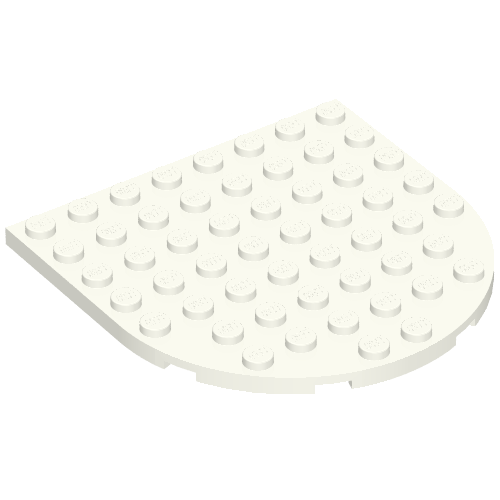 Part 41948 - Plate, Round 8 x 8 Rounded End - De BrickPlaats