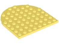 Part 41948 - Plate, Round 8 x 8 Rounded End - De BrickPlaats
