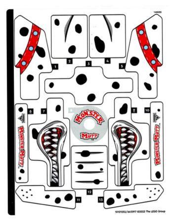 Part 42150stk01 - Sticker Sheet for Set 42150 - (10101052/6415917) - De BrickPlaats