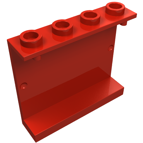 Part 4215b - Panel 1 x 4 x 3 - Hollow Studs - De BrickPlaats