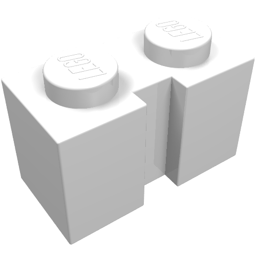 Part 4216 - Brick, Modified 1 x 2 with Channel - De BrickPlaats