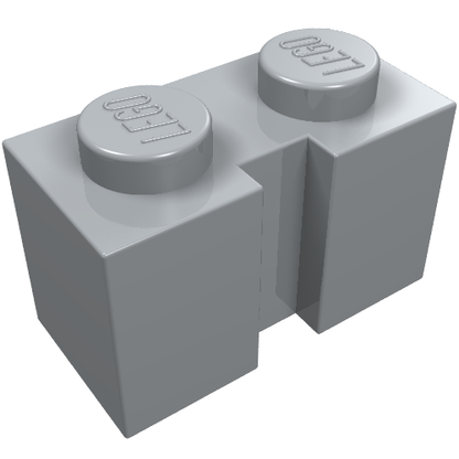 Part 4216 - Brick, Modified 1 x 2 with Channel - De BrickPlaats