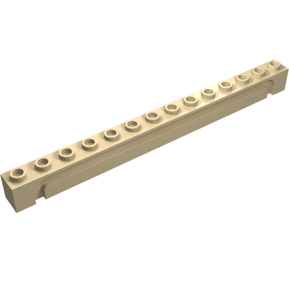 Part 4217 - Brick, Modified 1 x 14 with Channel - De BrickPlaats