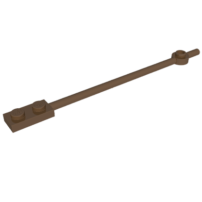 Part 42445 - Bar 12L with 1 x 2 Plate End Solid Studs and 1 x 1 Round Plate End - De BrickPlaats