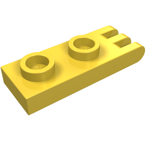 Part 4275b - Hinge Plate 1 x 2 with 3 Fingers on End - Hollow Studs - De BrickPlaats