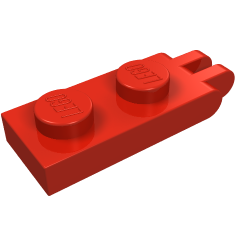 Part 4276a - Hinge Plate 1 x 2 with 2 Fingers on End - Solid Studs - De BrickPlaats