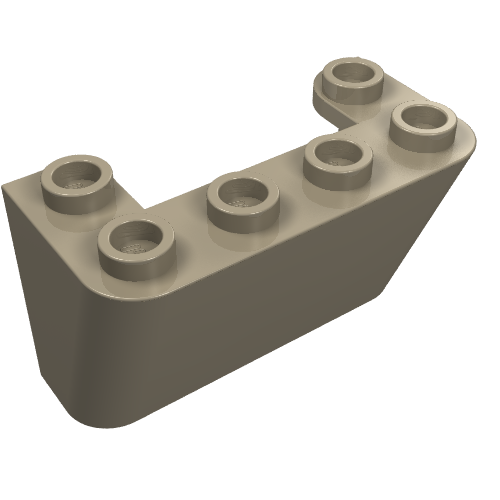 Part 4284 - Windscreen 2 x 4 x 2 Inverted - De BrickPlaats