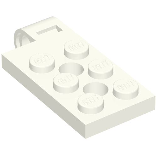 Part 43045 - Hinge Plate 2 x 4 with Pin Hole and 2 Holes - Top - De BrickPlaats