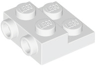 Part 4304 - Plate, Modified 2 x 2 x 2/3 with 2 Studs on Side - Hollow Bottom Tube - De BrickPlaats
