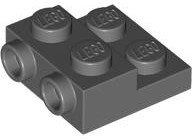 Part 4304 - Plate, Modified 2 x 2 x 2/3 with 2 Studs on Side - Hollow Bottom Tube - De BrickPlaats