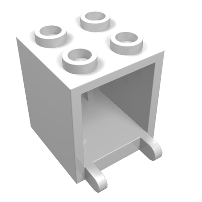 Part 4345 - Container, Box 2 x 2 x 2 - De BrickPlaats