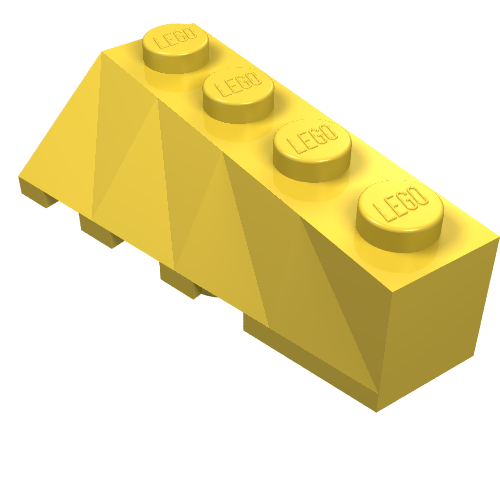 Part 43720 - Wedge 4 x 2 Sloped Right - De BrickPlaats
