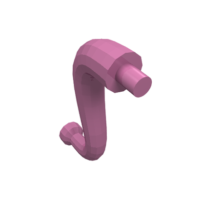 Part 43892 - Elephant Tail / Trunk with Bar End - Short Curved Tip - De BrickPlaats