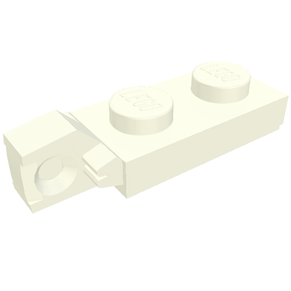 Part 44301a - Hinge Plate 1 x 2 Locking with 1 Finger on End with Bottom Groove - De BrickPlaats