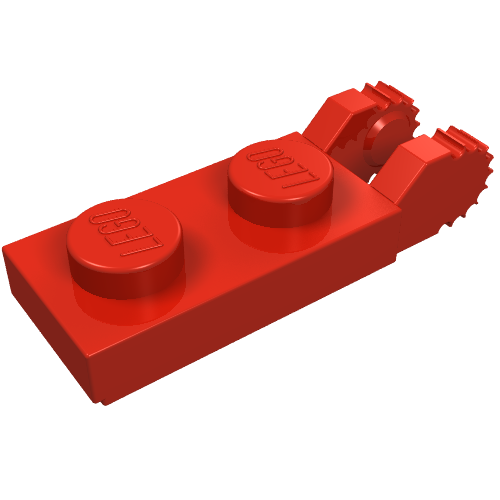 Part 44302 - Hinge Plate 1 x 2 Locking with 2 Fingers on End (Undetermined Type) - De BrickPlaats