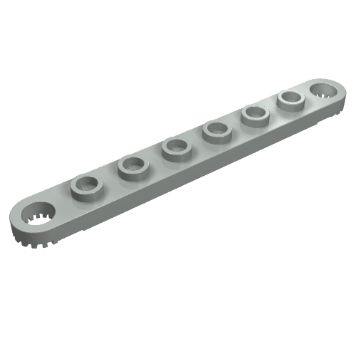 Part 4442 - Technic, Plate 1 x 8 with Toothed Ends - De BrickPlaats