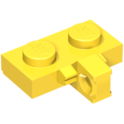 Part 44567a - Hinge Plate 1 x 2 Locking with 1 Finger on Side with Bottom Groove - De BrickPlaats