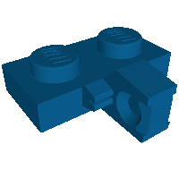 Part 44567b - Hinge Plate 1 x 2 Locking with 1 Finger on Side without Bottom Groove - De BrickPlaats