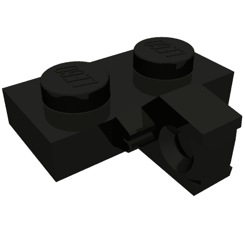 Part 44567b - Hinge Plate 1 x 2 Locking with 1 Finger on Side without Bottom Groove - De BrickPlaats
