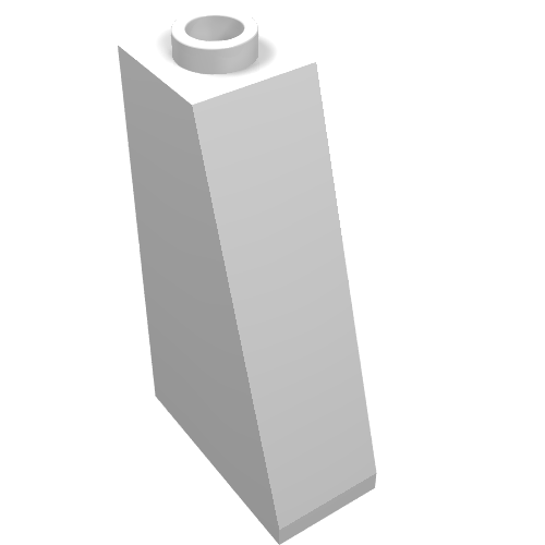 Part 4460b - Slope 75 2 x 1 x 3 - Hollow Stud - De BrickPlaats