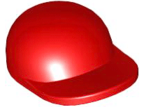 Part 4485b - Minifigure, Headgear Cap - Short Curved Bill - De BrickPlaats