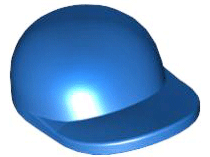 Part 4485b - Minifigure, Headgear Cap - Short Curved Bill - De BrickPlaats