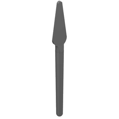 Part 4497 - Minifigure, Weapon Pike / Spear - Handle with Round End - De BrickPlaats