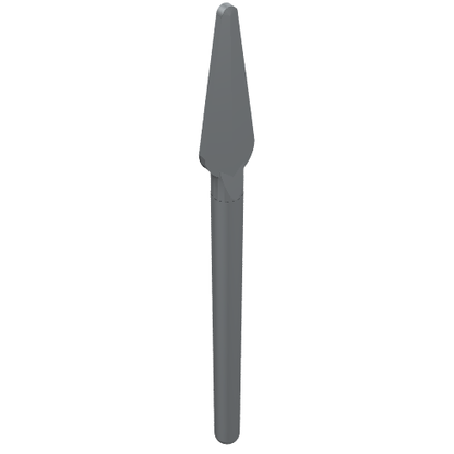 Part 4497 - Minifigure, Weapon Pike / Spear - Handle with Round End - De BrickPlaats
