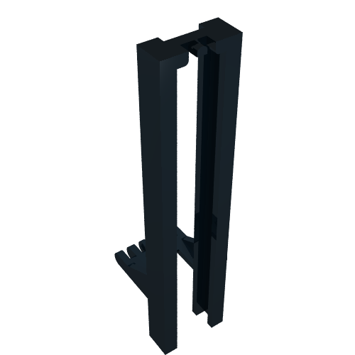 Part 4518a - Vehicle, Forklift Wide 1 x 2 Hinge Plate Dual 3 Fingers - De BrickPlaats