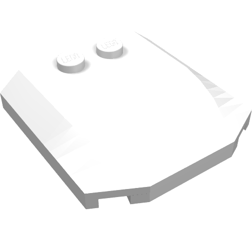 Part 45677 - Wedge 4 x 4 x 2/3 Triple Curved - De BrickPlaats