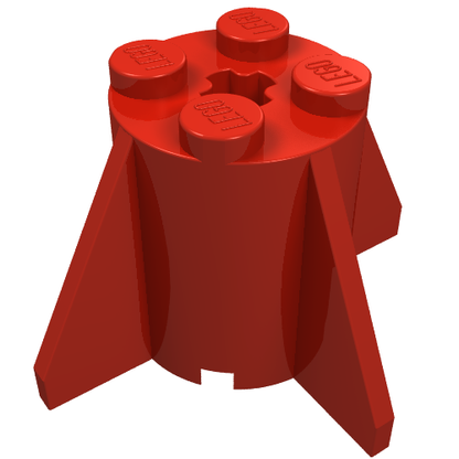 Part 4591 - Brick, Round 2 x 2 x 2 with Fins - De BrickPlaats