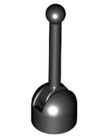 Part 4592c02 - Antenna Small Base with Black Lever (4592 / 4593) - De BrickPlaats