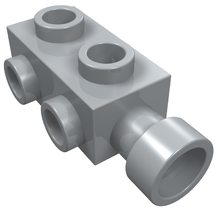 Part 4595 - Brick, Modified 1 x 2 x 2/3 with Studs on Sides and Extended Stud Receptacle - De BrickPlaats