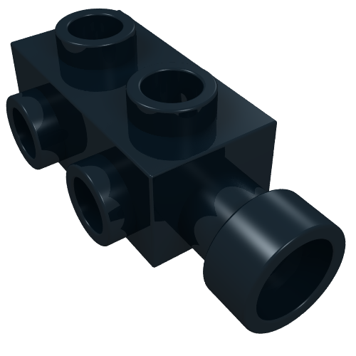 Part 4595 - Brick, Modified 1 x 2 x 2/3 with Studs on Sides and Extended Stud Receptacle - De BrickPlaats