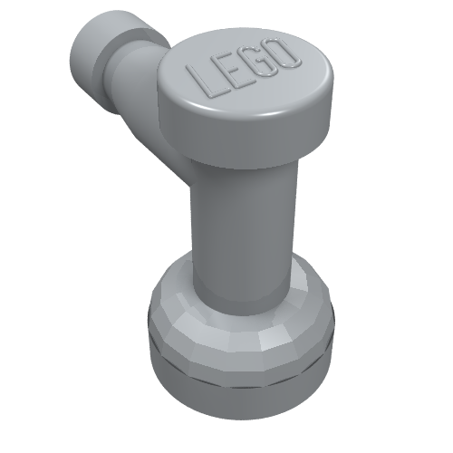 Part 4599b - Tap 1 x 1 without Hole in Nozzle End - De BrickPlaats