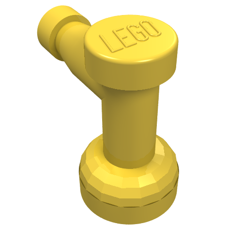 Part 4599b - Tap 1 x 1 without Hole in Nozzle End - De BrickPlaats