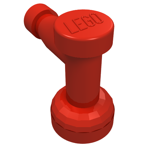 Part 4599b - Tap 1 x 1 without Hole in Nozzle End - De BrickPlaats