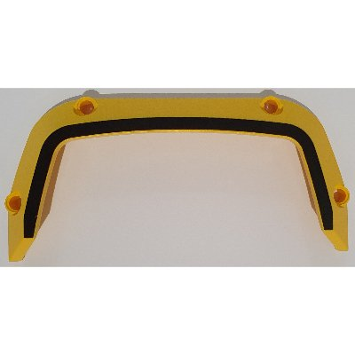 Part 46882pb01 - Technic, Panel Car Mudguard 15 x 2 x 7 with Black Stripe Pattern - De BrickPlaats